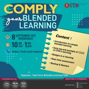 Jemputan ke Taklimat:  Comply your Blended Learning @ https://fssh.click/webex3