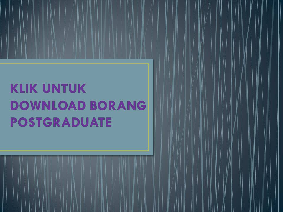 Download Borang Postgraduate