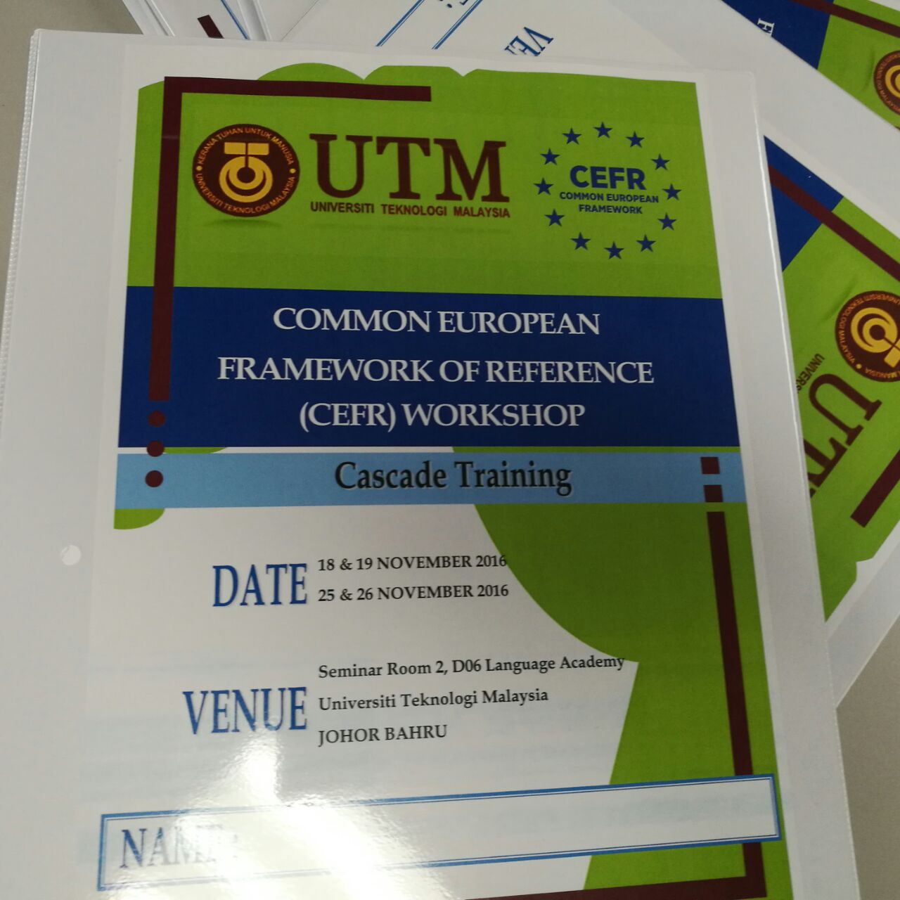 CEFR WORKSHOP : CASCADE TRAINING