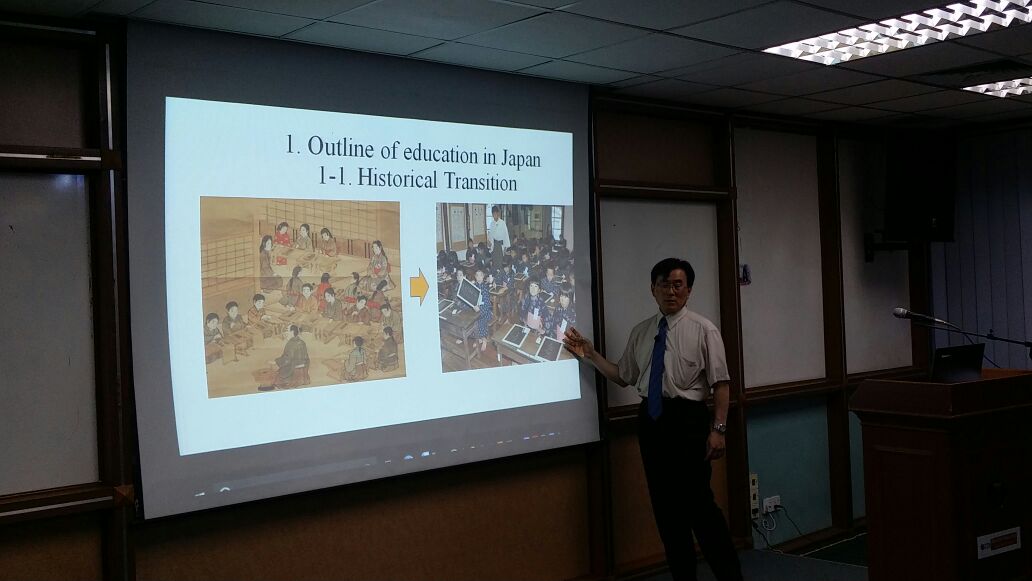A TALK ON JAPANESE TEACHERS’ TRAINING AND CHALLENGES FACED BY PROF. DR TESHIMA MASAHIRO