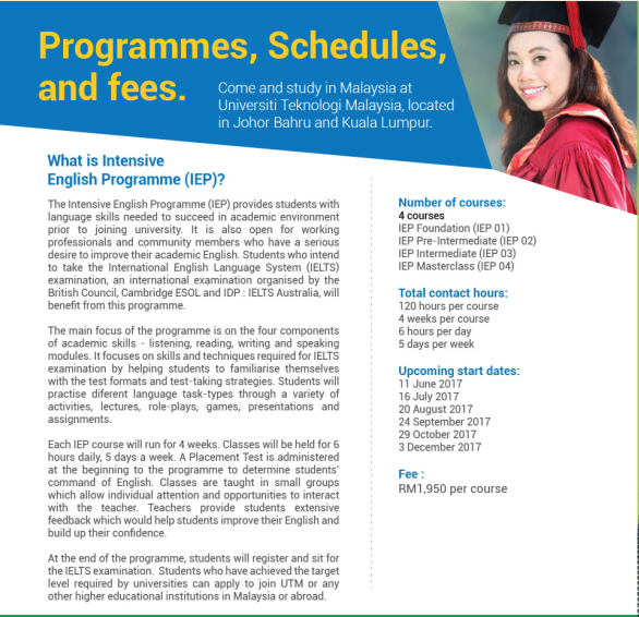 INTENSIVE ENGLISH PROGRAMME (IEP)