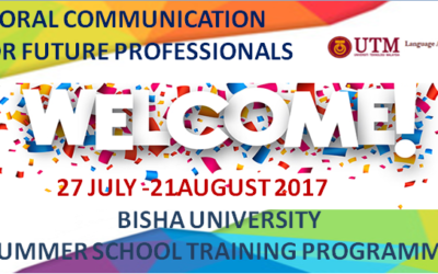 SUMMER SCHOOL PROGRAMME WITH BISHA UNIVERSITY, KINGDOM OF SAUDI ARABIA