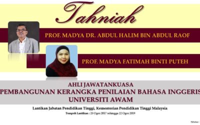 TAHNIAH DI ATAS PERLANTIKAN