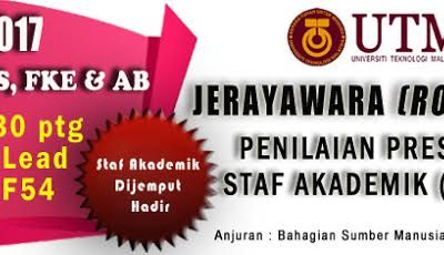 JERAYAWARA PENILAIAN PRESTASI STAF AKADEMIK (eLPPT)- SESI TERAKHIR 2017