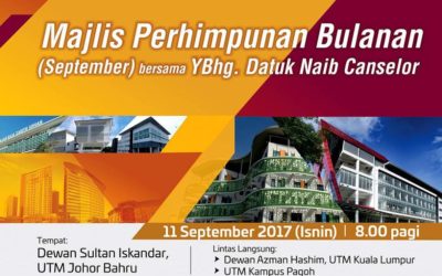 MONTHLY ENGAGEMENT WITH THE VICE CHANCELLOR OF UTM