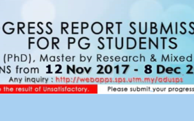 PROGRESS REPORT SUBMISSION FOR PG STUDENT