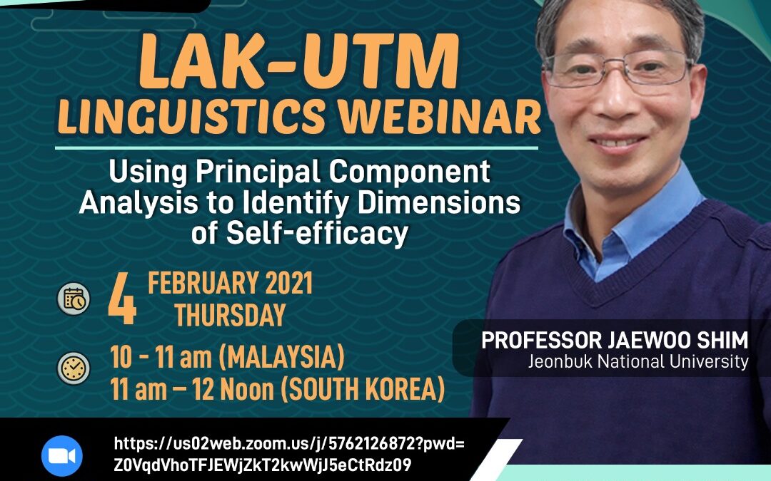 Language Academy Guest Lecture Series 1: Using Principal Component Analysis to Identify Dimensions of Self-efficacy