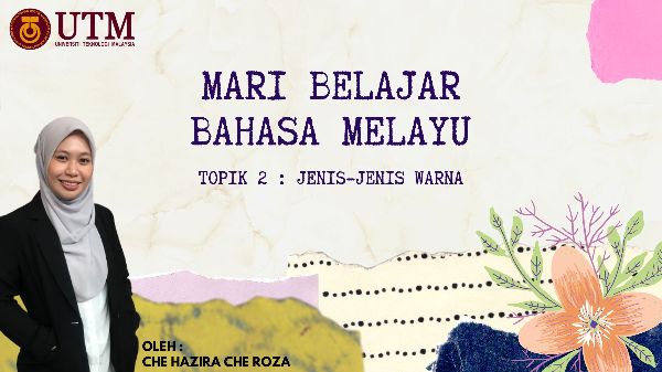 Mari Belajar Bahasa Melayu: Topik Warna