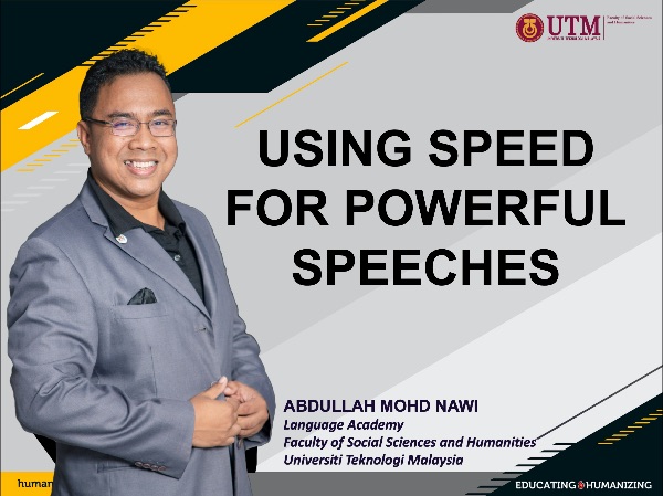 Using Speed For Powerful Speeches