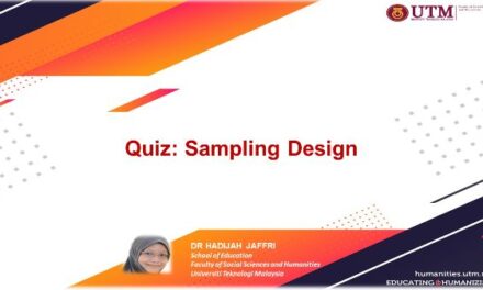 Quiz: Sampling design