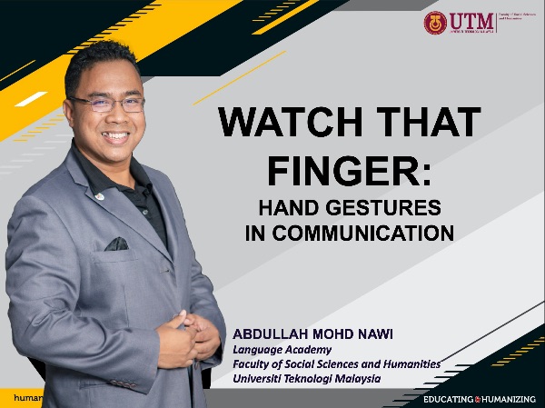 Watch That Finger: hand gestures in communication