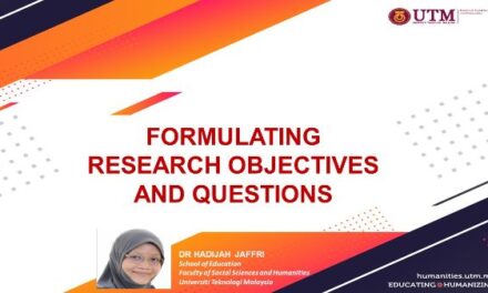 Formulating research objectives and questions