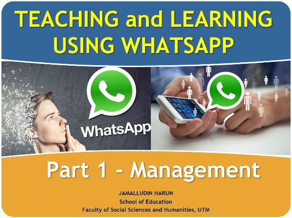 Teaching and Learning using WhatsApp – Part 01 | Online Material For