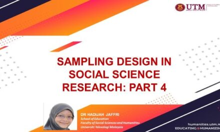 Sampling Design in Social Science Research: Part 4