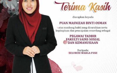 Terima kasih Puan Masnizah