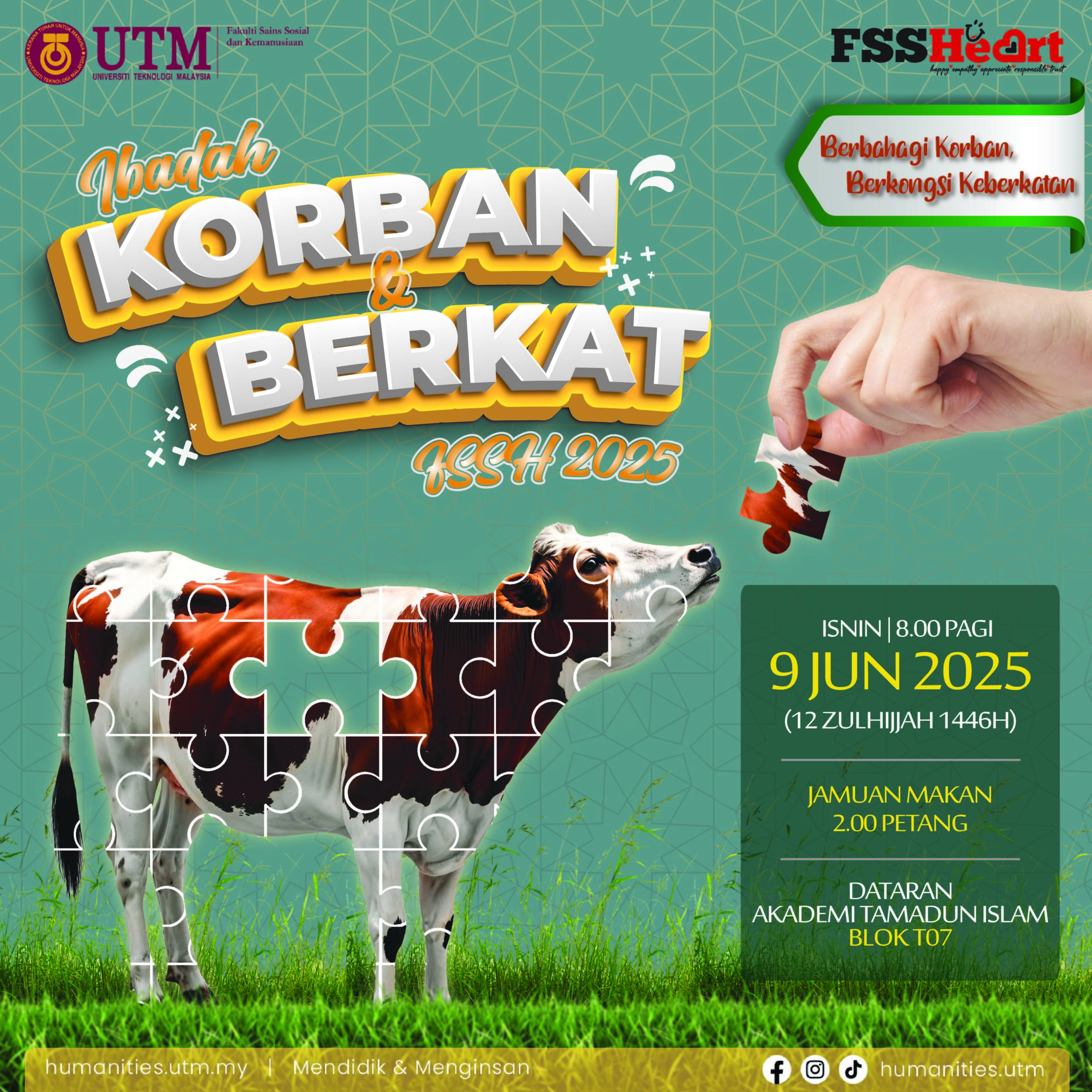 Fssh Utm Ibadah Korban Dan Berkat FSSH 2025 - Humanities UTM MY